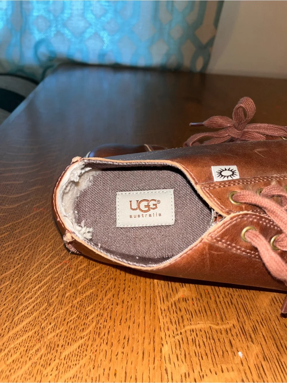 UGG Brown Leather Low-Top Men’s Sneakers
